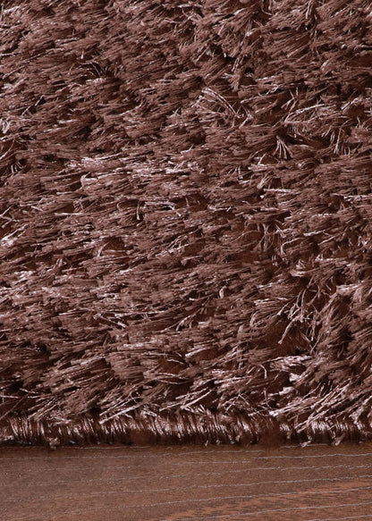 Dark Brown Shaggy Rug