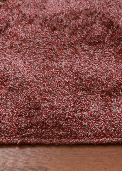 Maroon Fancy Cotton Shaggy Rug