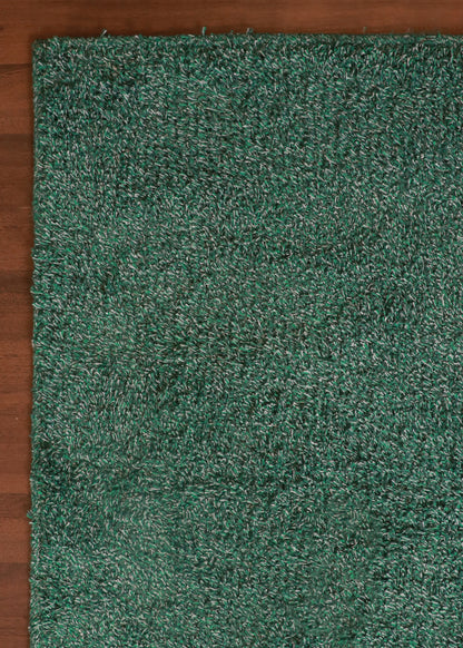 Green Shaggy Rug