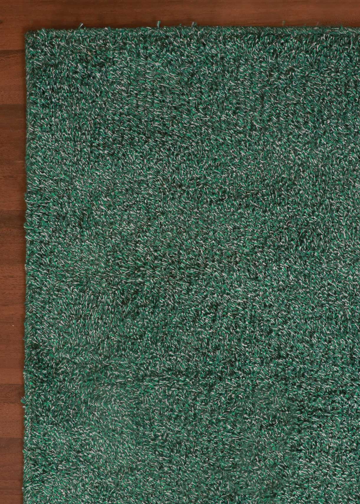 Teal Fancy Cotton Shaggy Rug