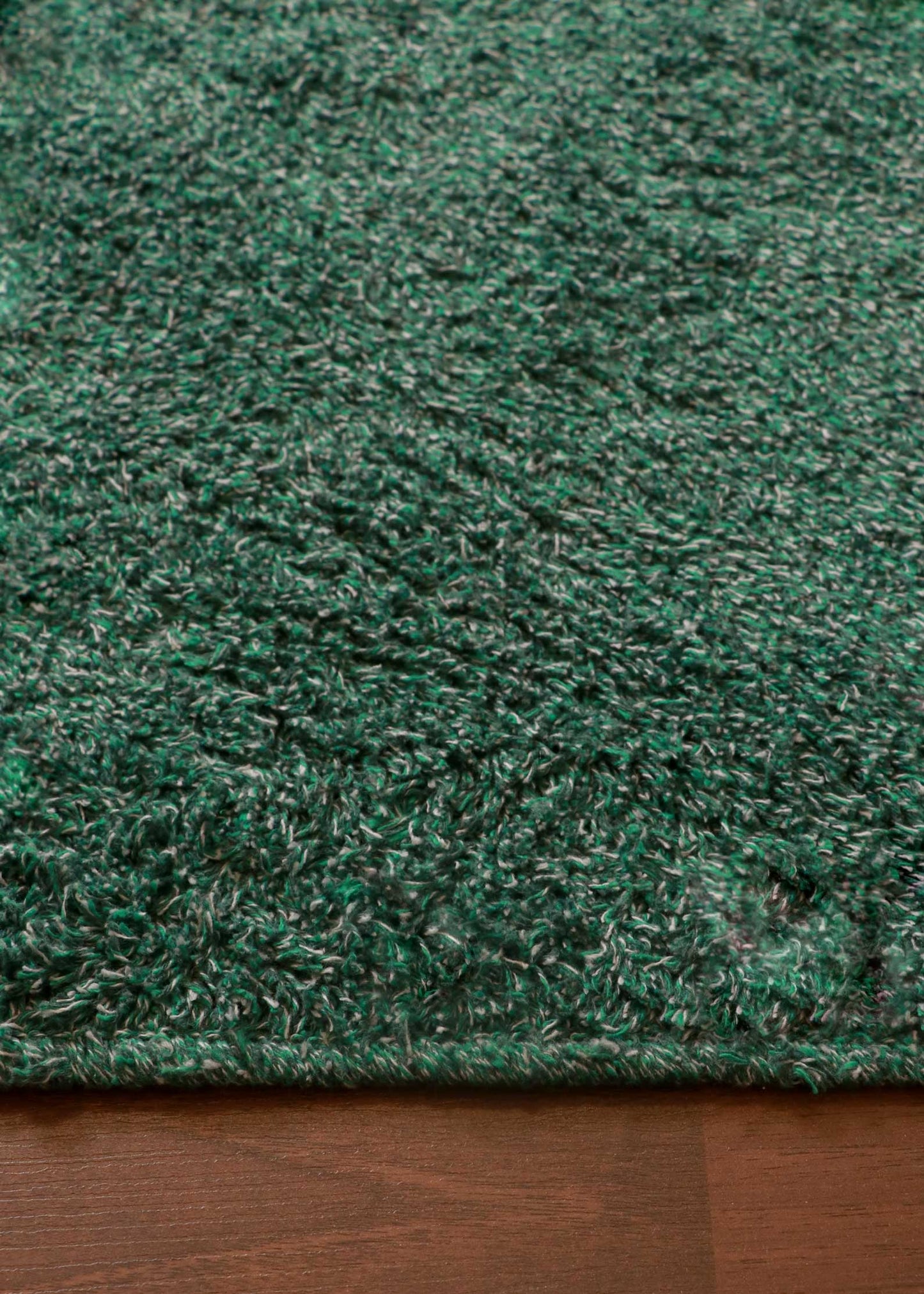 Teal Fancy Cotton Shaggy Rug