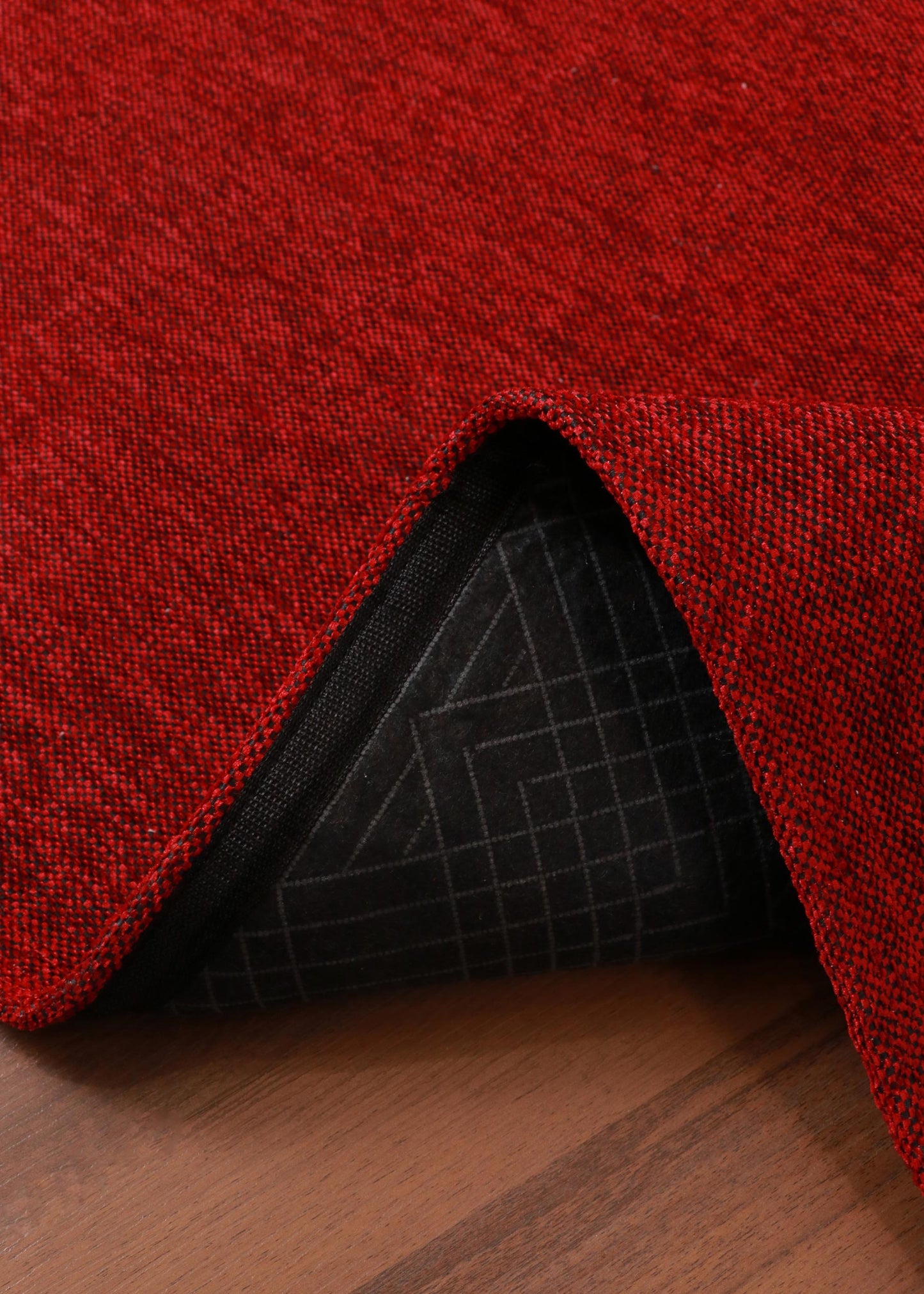 Red Plain Weave Rug