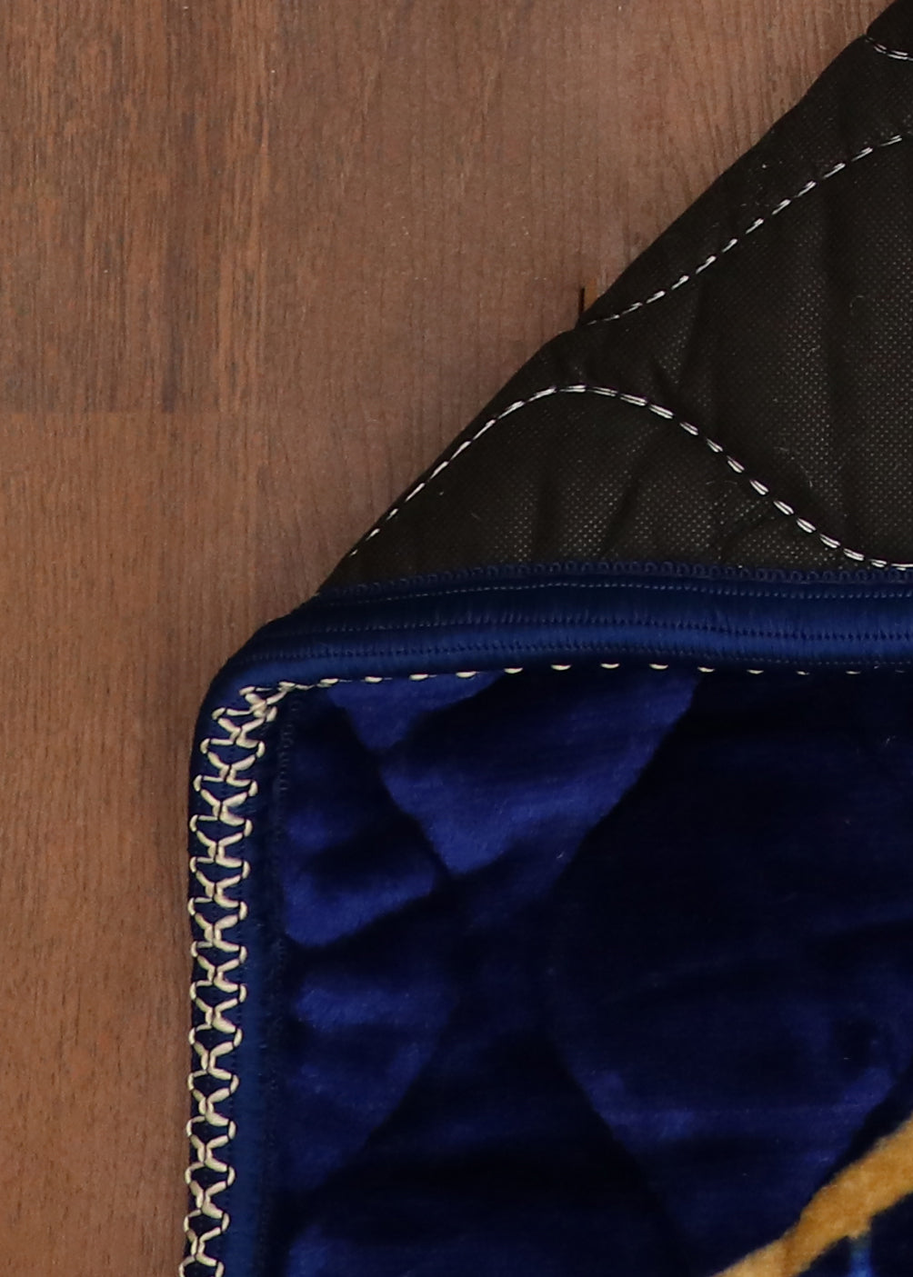 Blue Velvet Quilted Prayer Mat