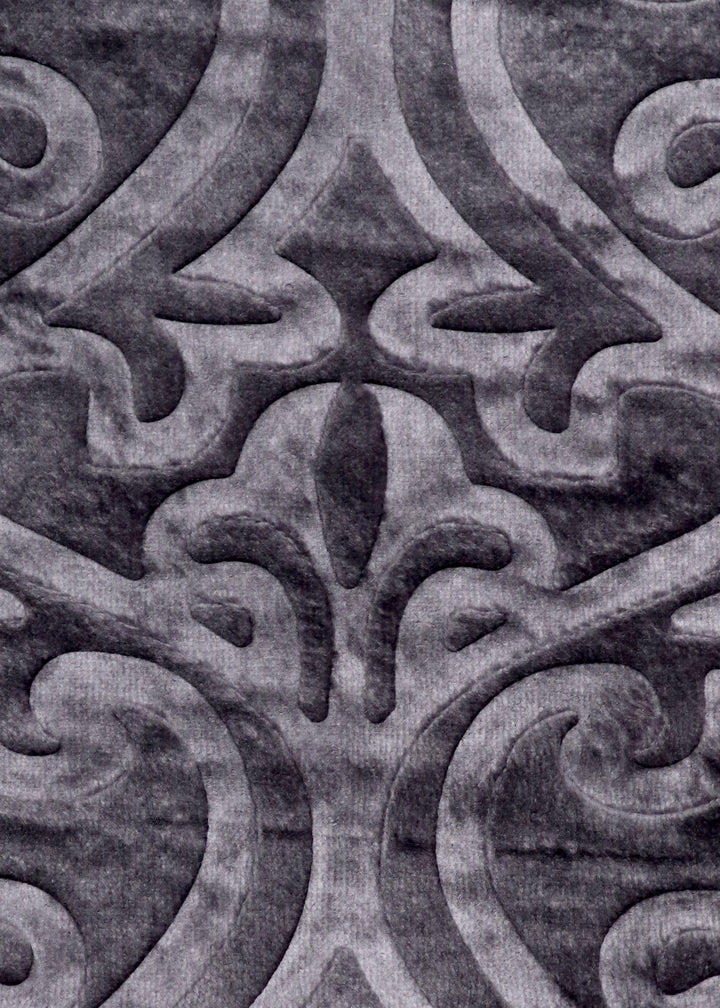 Dark Grey Mihrab Velvet Prayer Mat