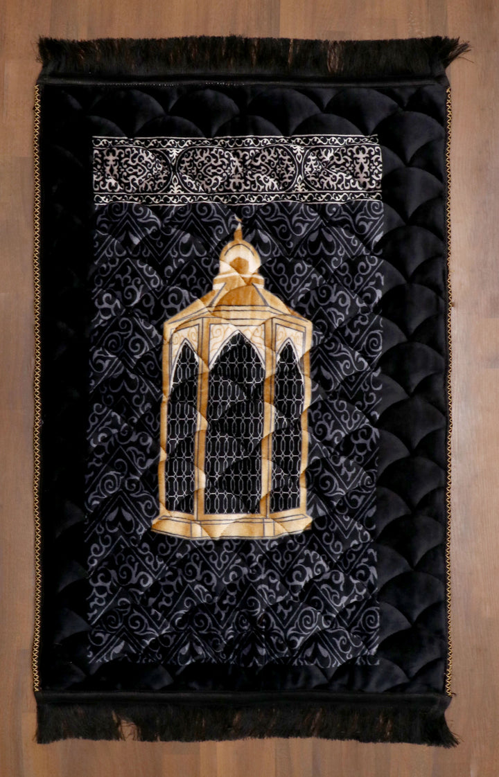 Black Velvet Prayer Mat