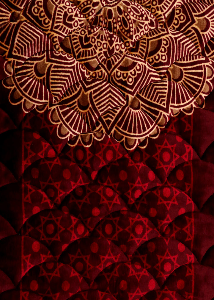 Classic Red Velvet Prayer Mat