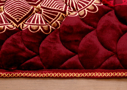 Classic Red Velvet Prayer Mat