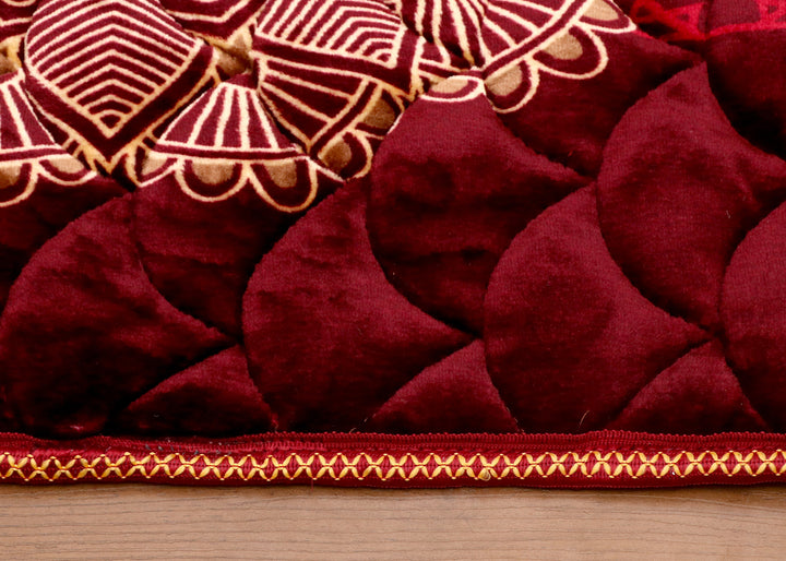 Classic Red Velvet Prayer Mat