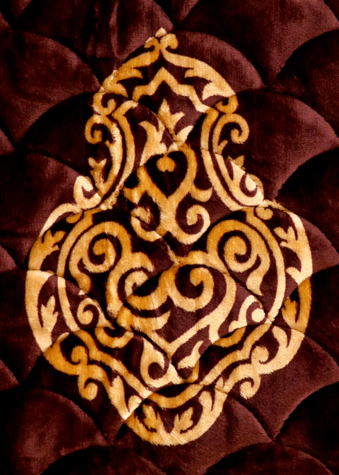 Mihrab Arch Quilted Brown Prayer Mat