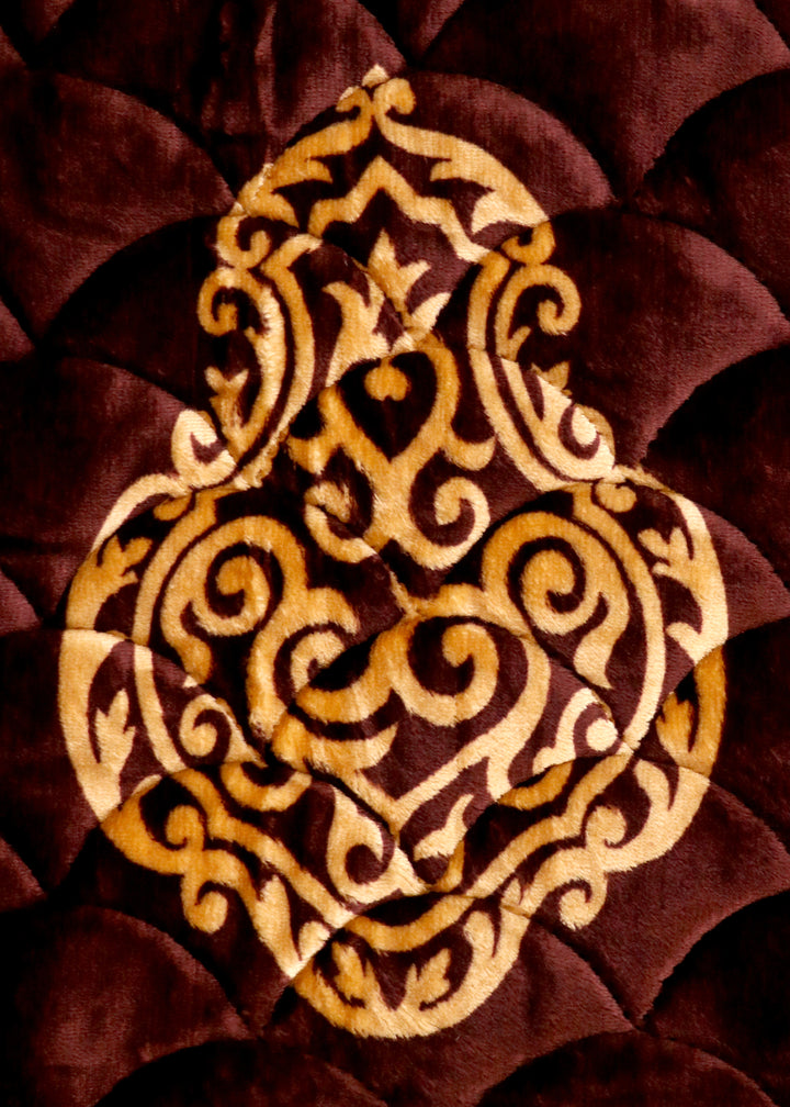 Mihrab Arch Quilted Brown Prayer Mat