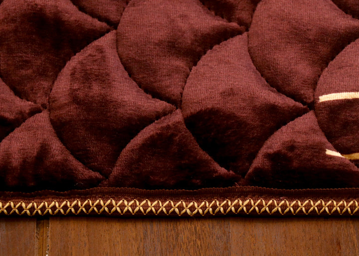Mihrab Arch Quilted Brown Prayer Mat