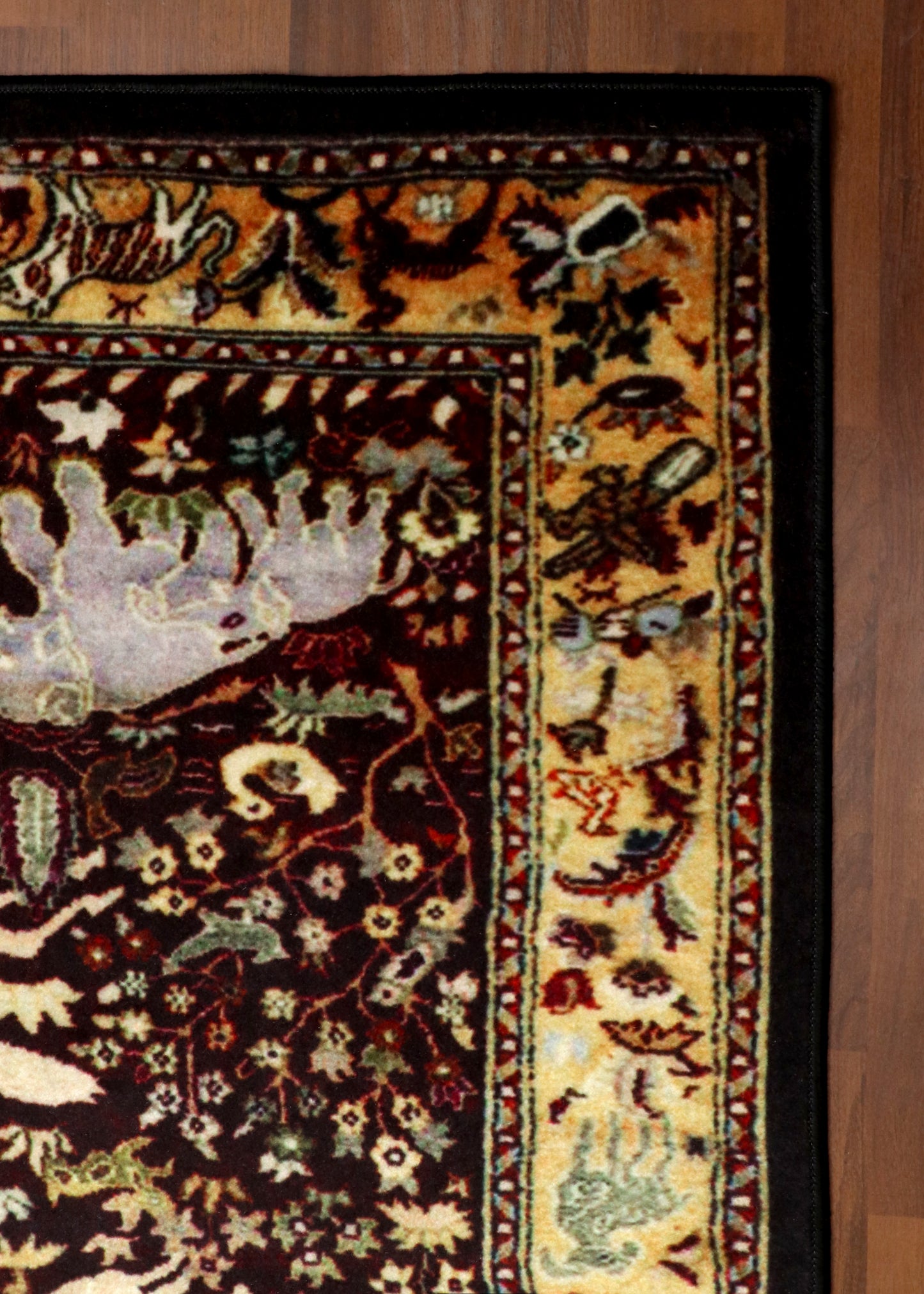 Artistic Hunting Scene Rug