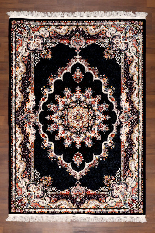 Baroque Noir Area Rug