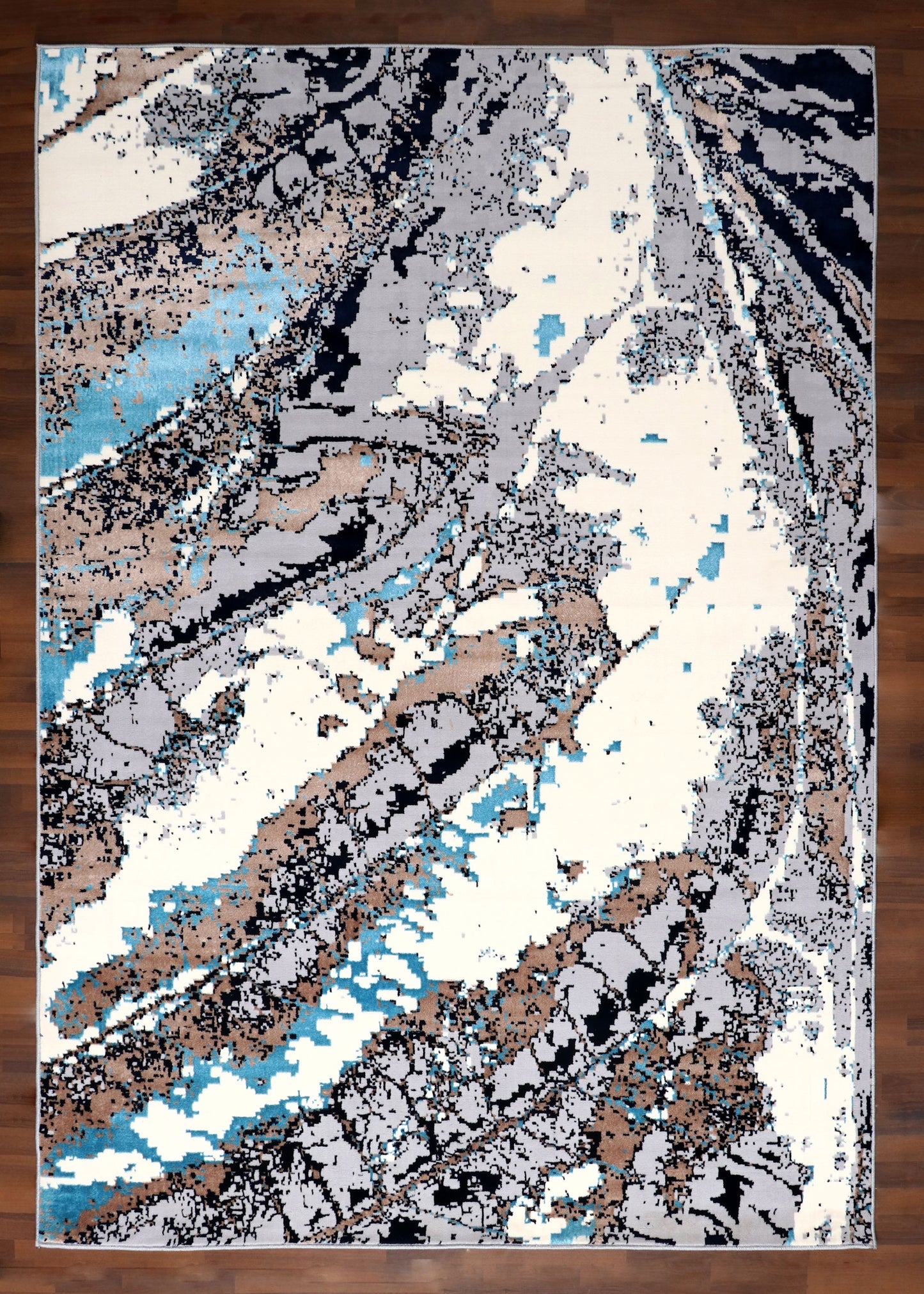 Turkish Earth Tone Abstract Rug