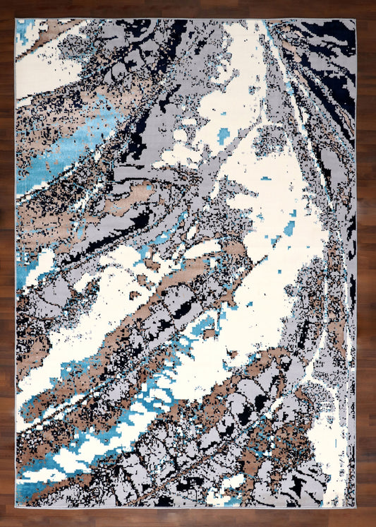 Turkish Earth Tone Abstract Rug