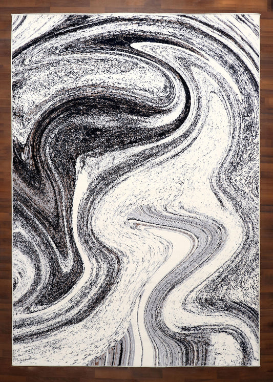 Turkish Abstract Marble Rug