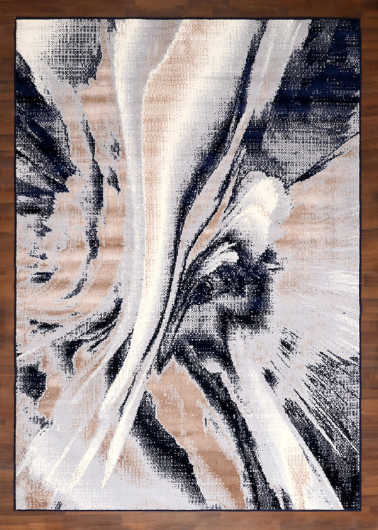 Turkish Abstract Swirl Rug
