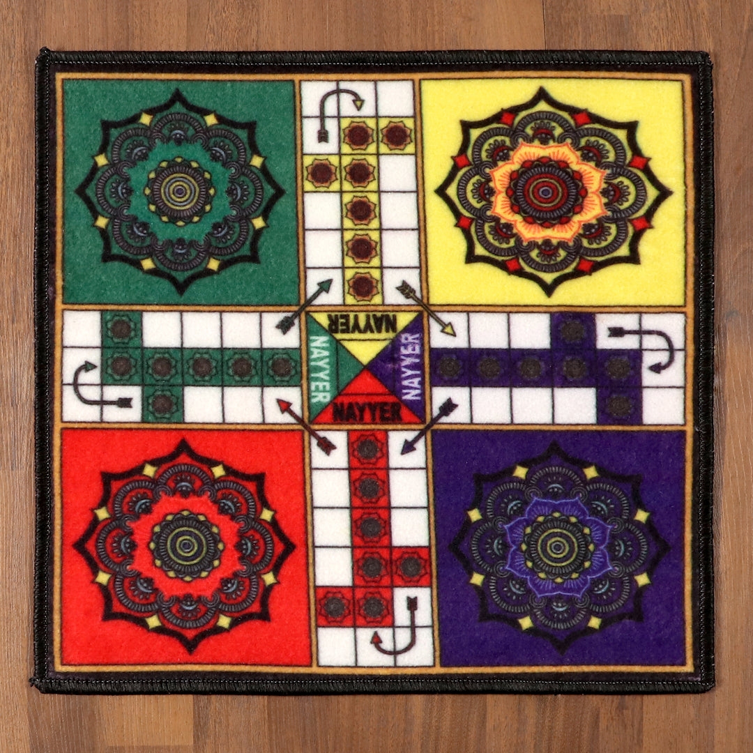 Ludo Mat With Tokens & Dice