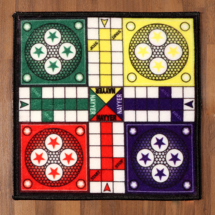 Ludo Mat With Tokens & Dice