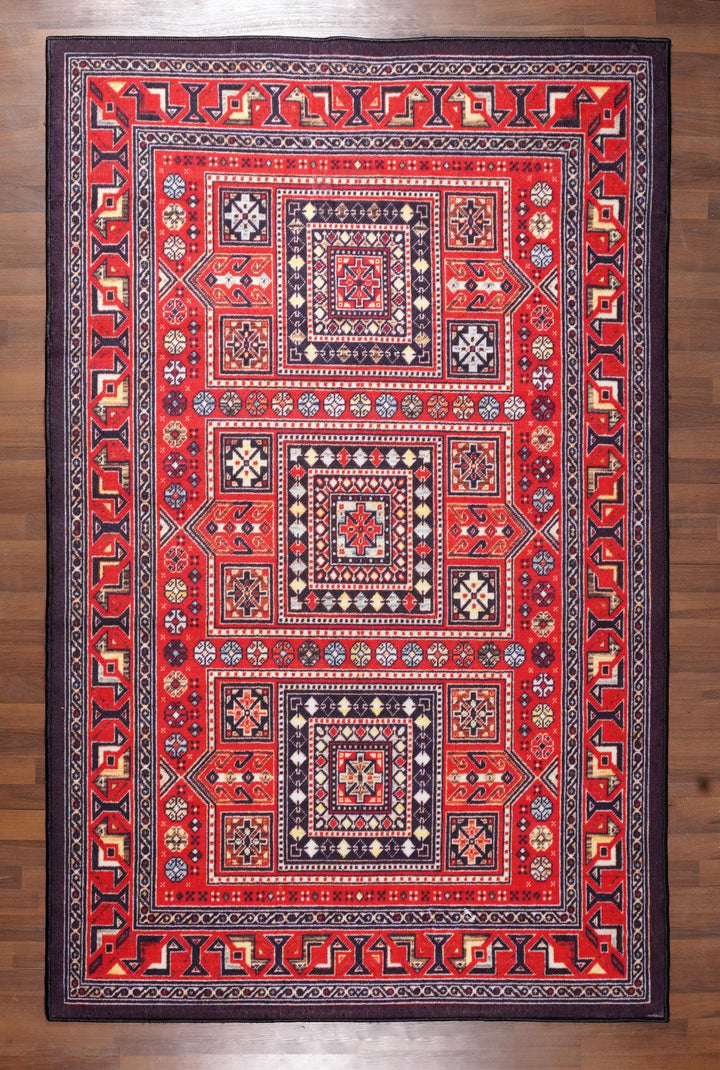 Traditional Persian Design Elegance Rug  with Felt Back