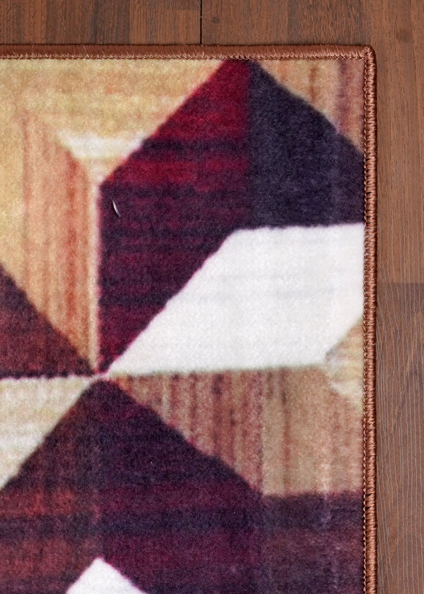 Vintage Moroccan Traditional Non-Woven Area Rug with Felt Back