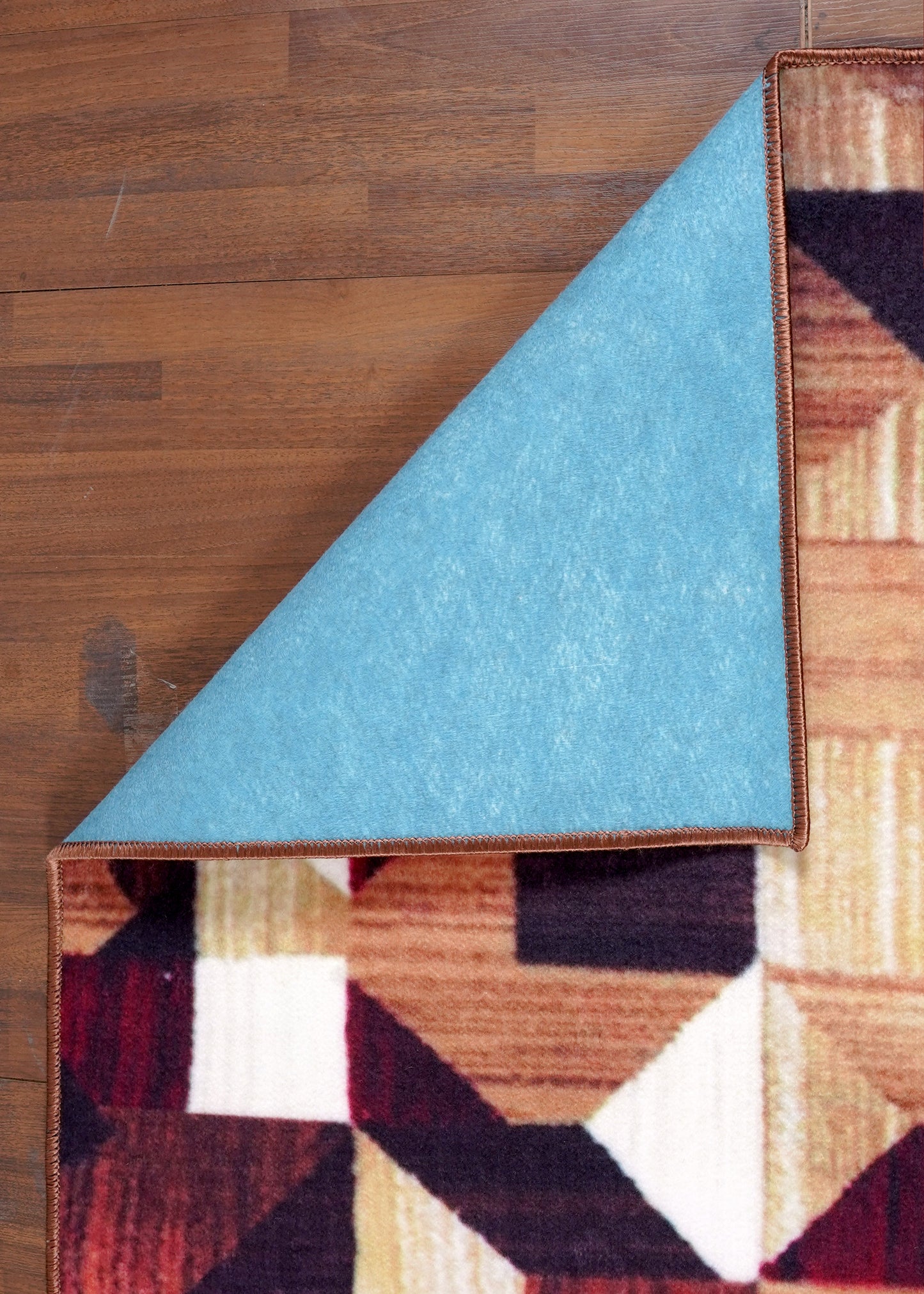 Vintage Moroccan Traditional Non-Woven Area Rug with Felt Back