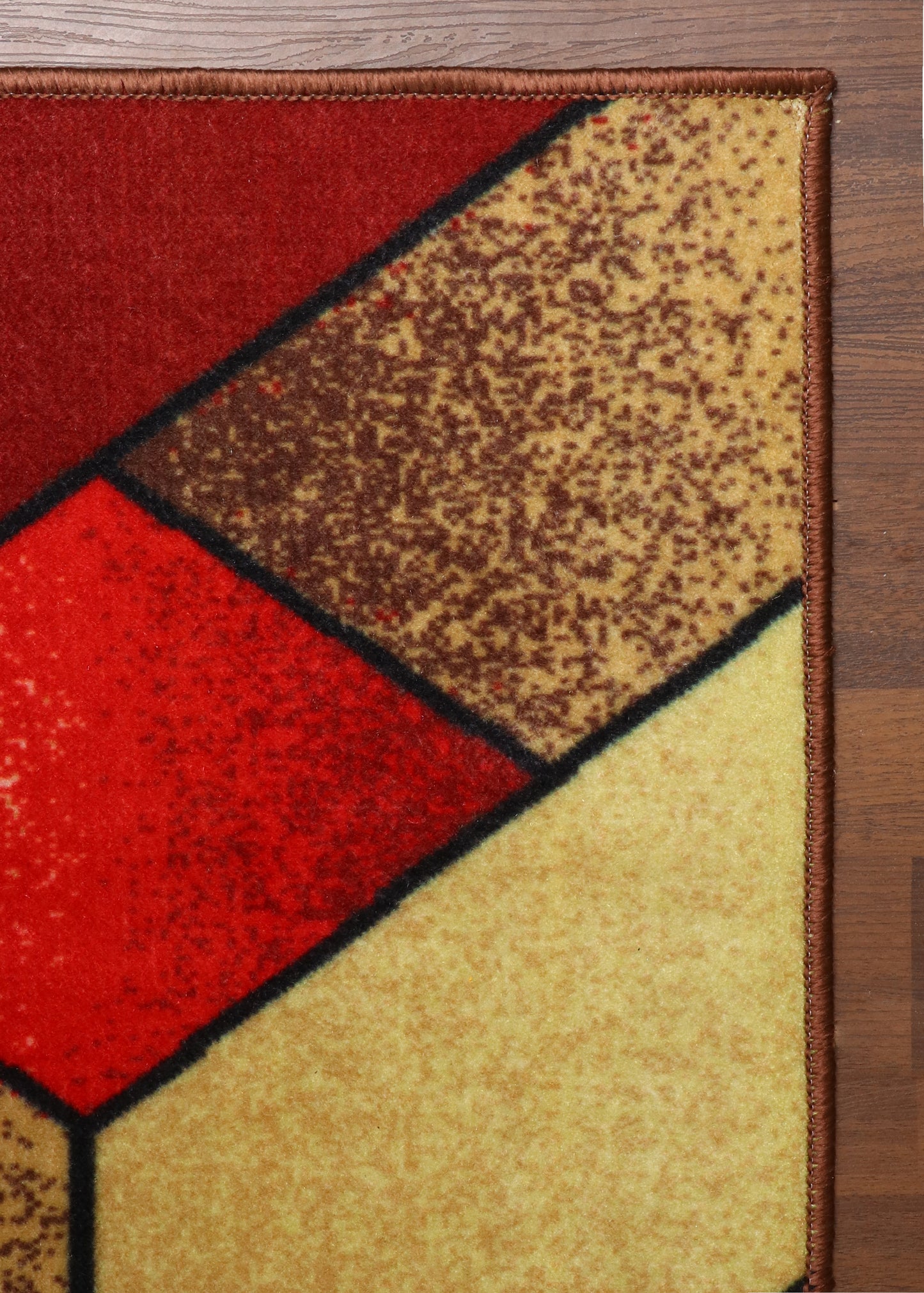 Geometric Modern Area Rug Non-Woven Rug with Felt Back
