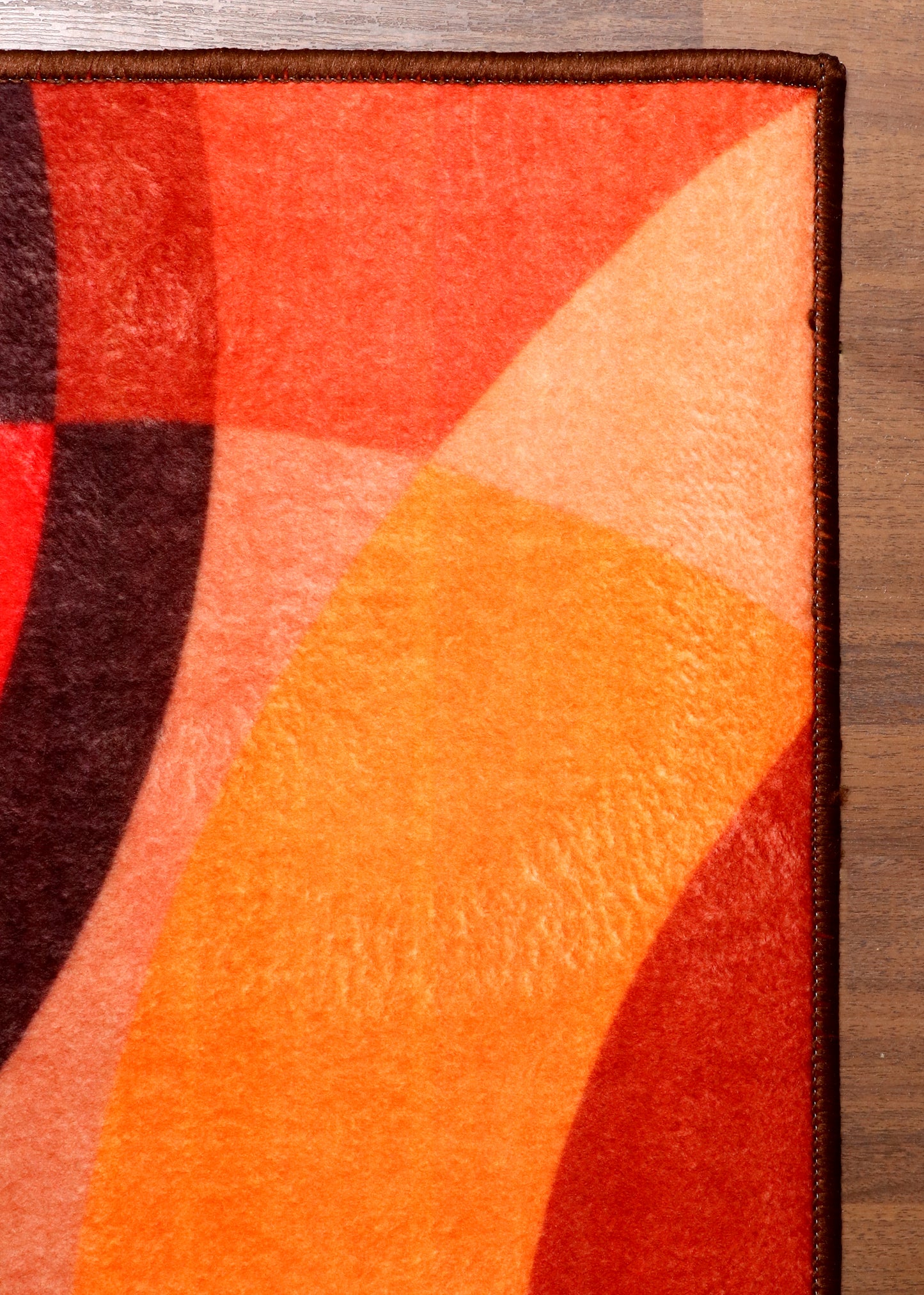 Mid-Century Ringed Accent Rug
