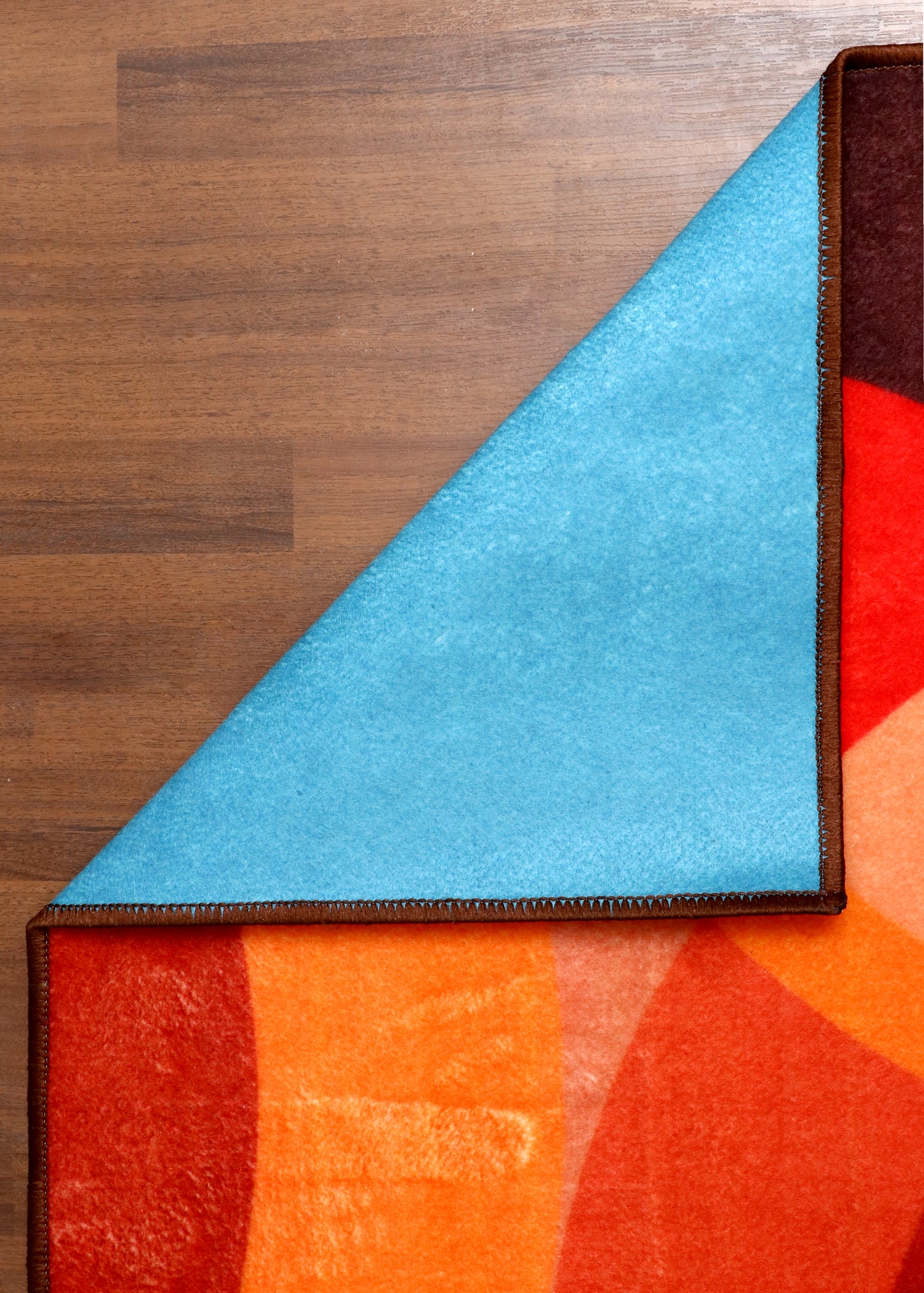 Mid-Century Ringed Accent Rug