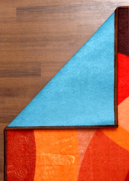 Mid-Century Ringed Accent Rug