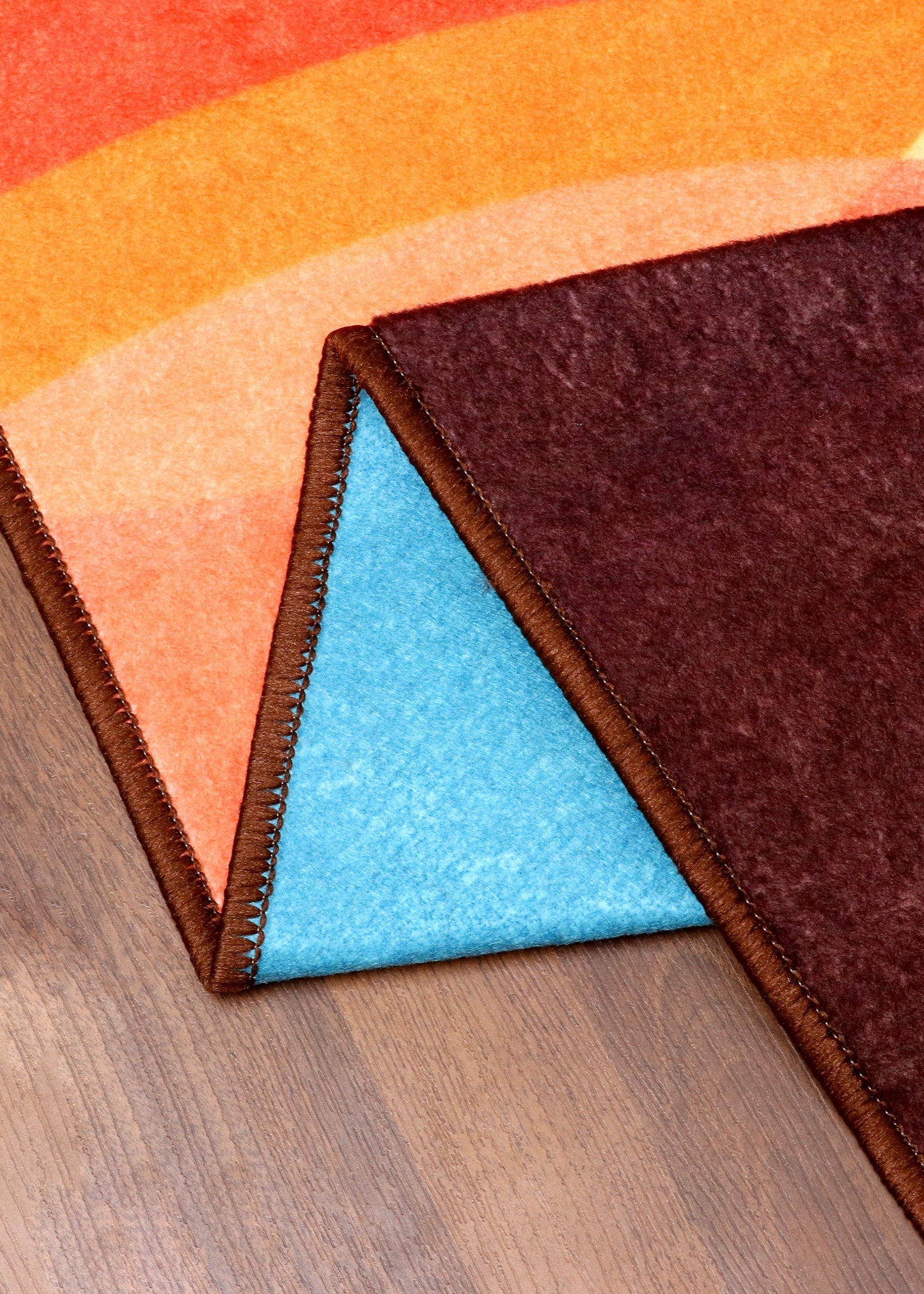 Mid-Century Ringed Accent Rug
