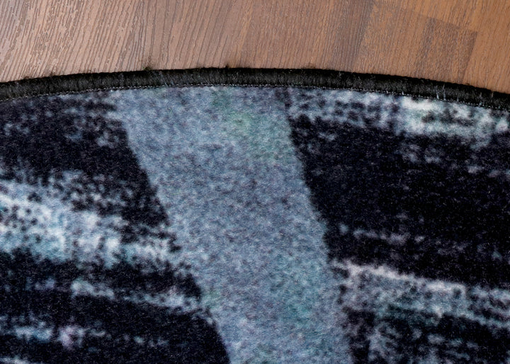 Contemporary Abstract Round Rug