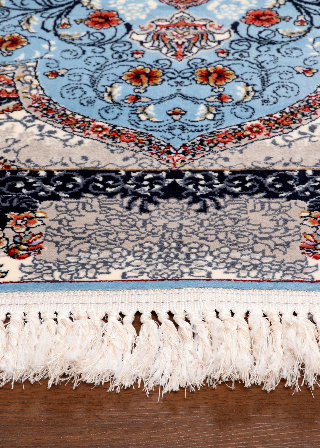 Premium Persian Floral Multicolor Medallion Machine-Made Rug