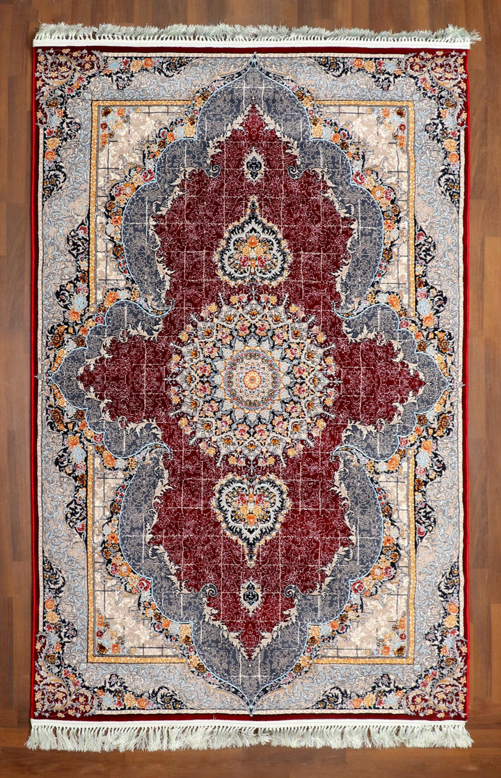 Persian Tabriz Central Medallion Rug