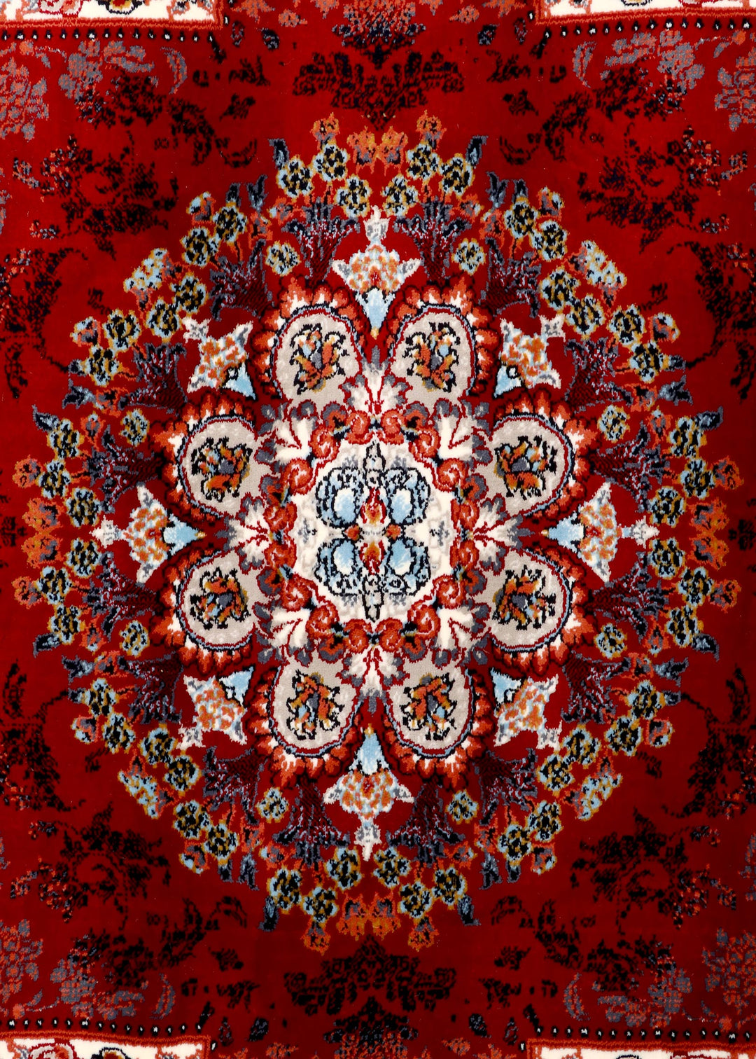 Traditional Persian Kashan-Style Rug