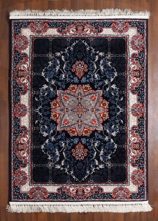 Midnight Bloom Persian Rug