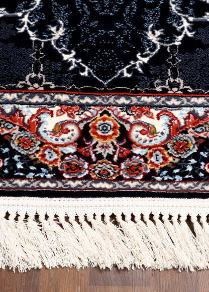 Midnight Bloom Persian Rug