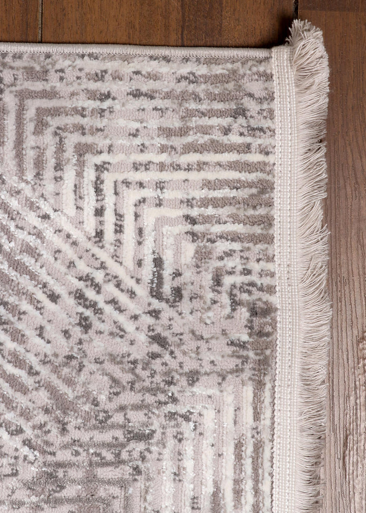 Turkish Contemporary Machine-Made Rug in Spanish Gray Color