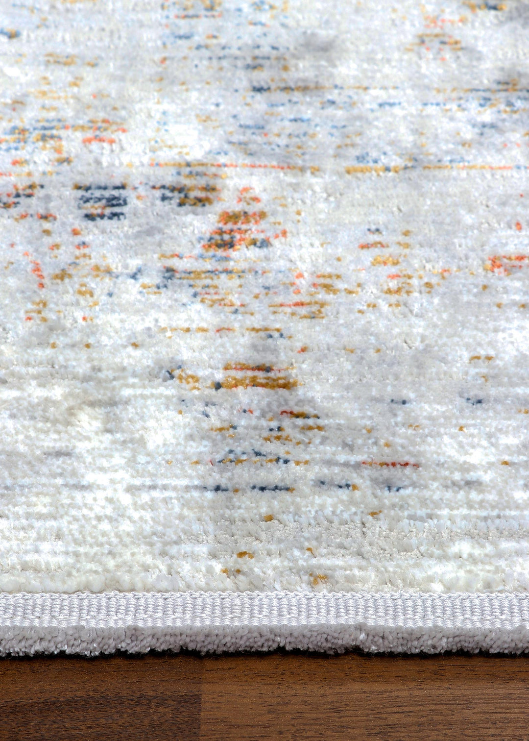 Turkish Contemporary Distressed Abstract Machine-Made Rug