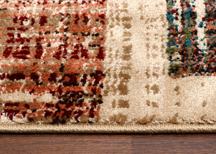 Turkish Modern Multicolor Patchwork Rug