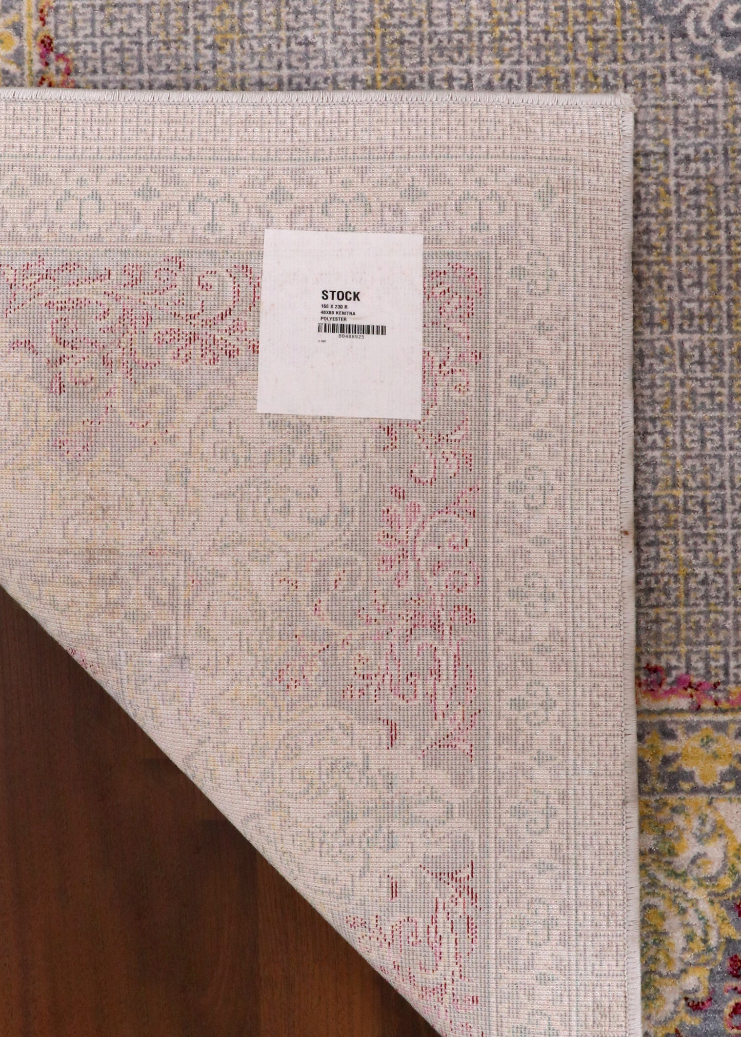 Luxury Turkish Palace Medallion Rug – Soft Grey with Gold & Blush Accents