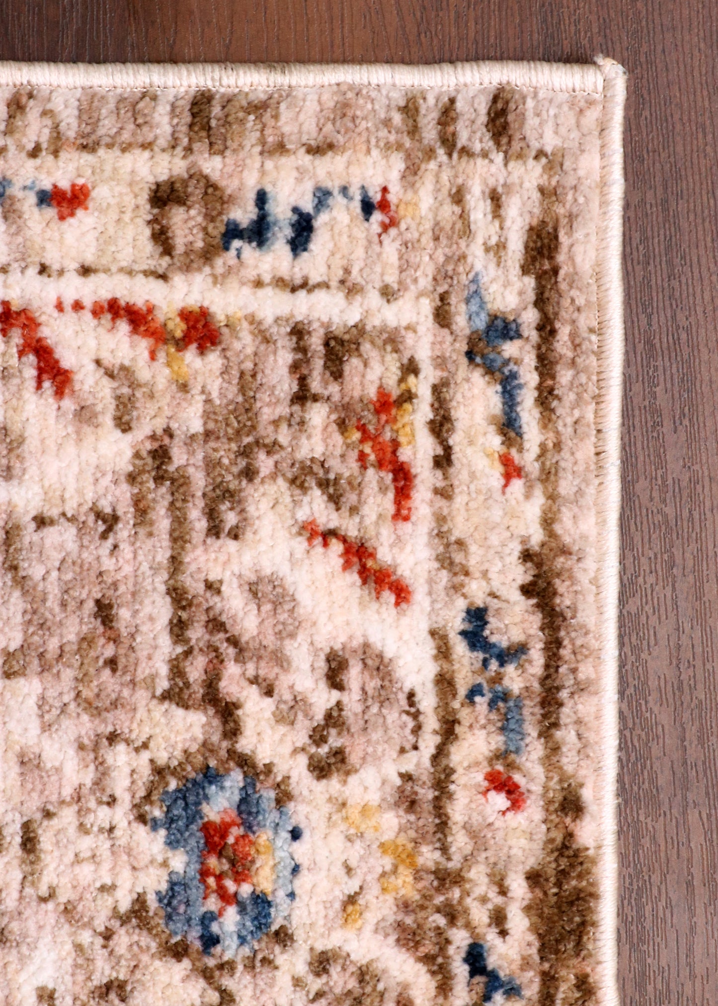 Vintage Turkish Medallion Rug – Soft Beige with Faded Traditional Motifs