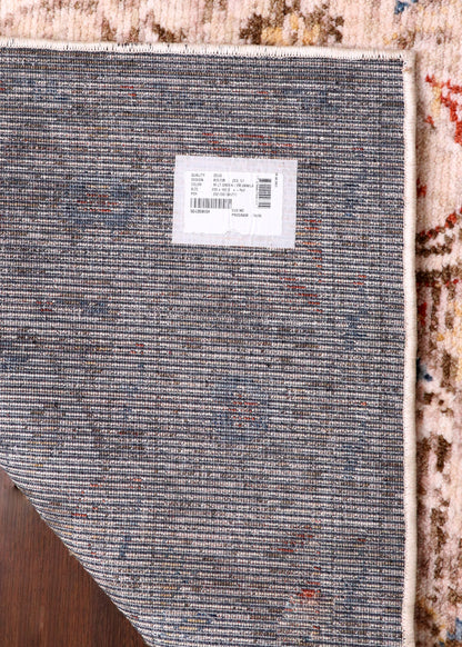 Vintage Turkish Medallion Rug – Soft Beige with Faded Traditional Motifs