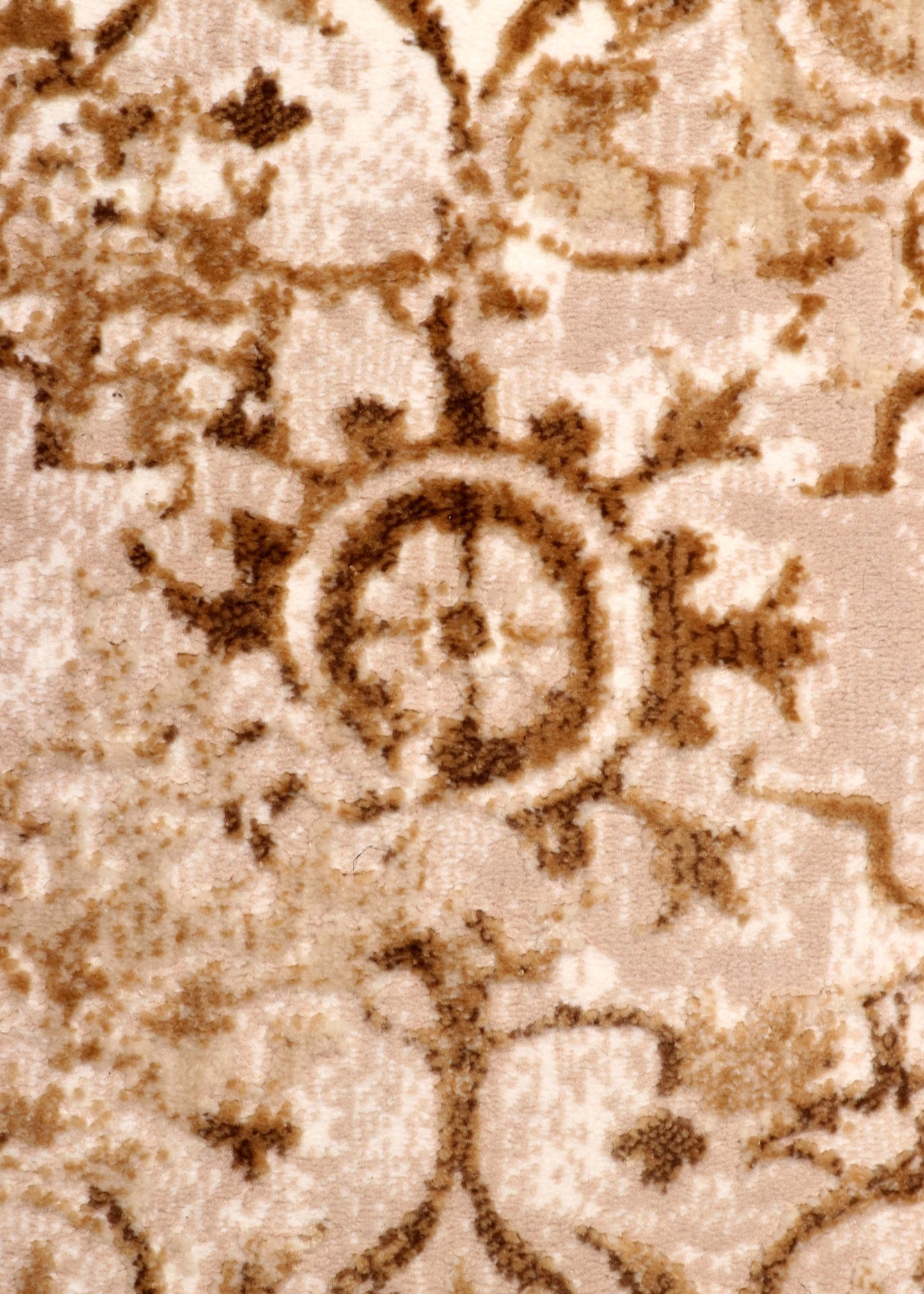 Turkish Oriental Style Distressed Vintage Medallion Rug