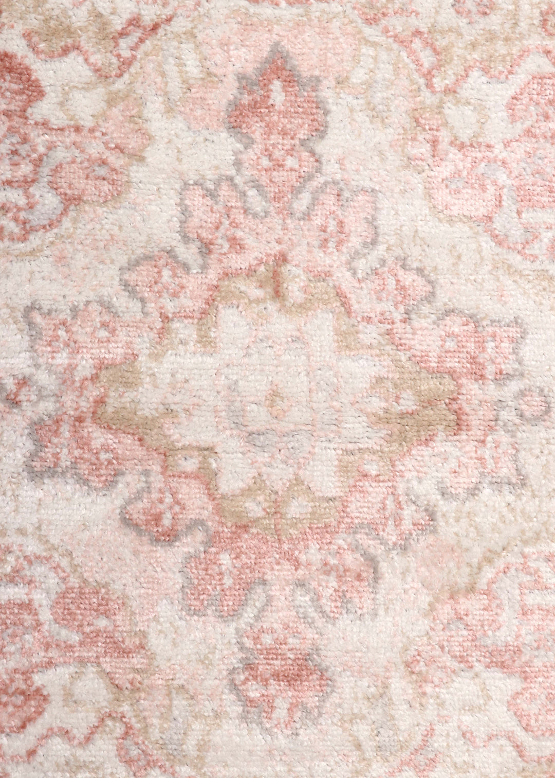 Turkish Rustic Blush Oriental-Inspired Design Rug