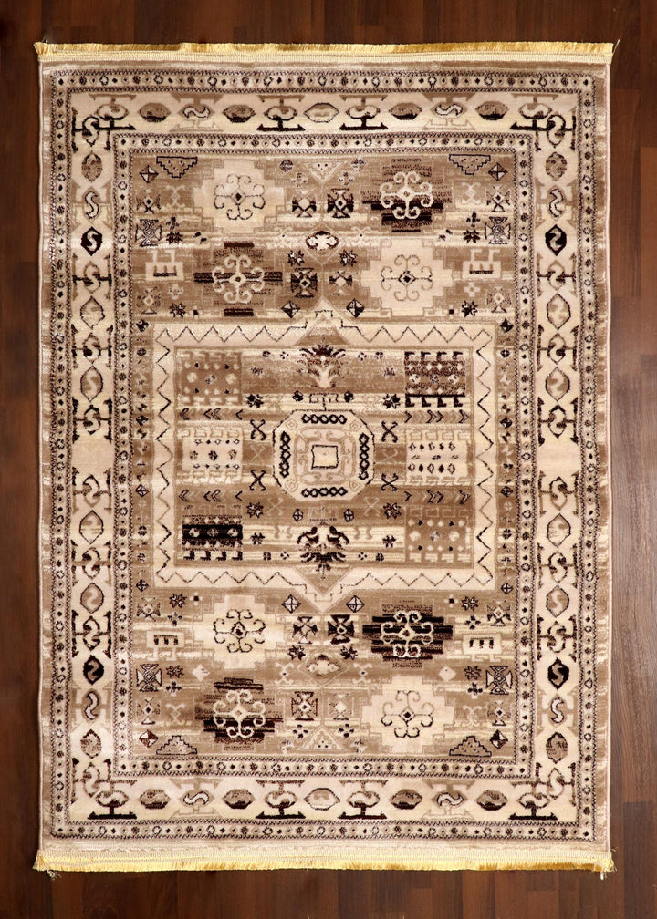 Turkish Geometric Tribal Super Kazak Oriental Rug