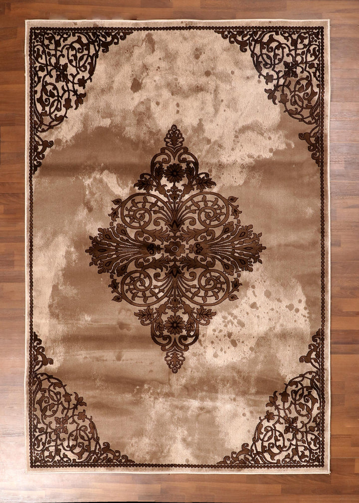 Royal Flourish Brown Rug