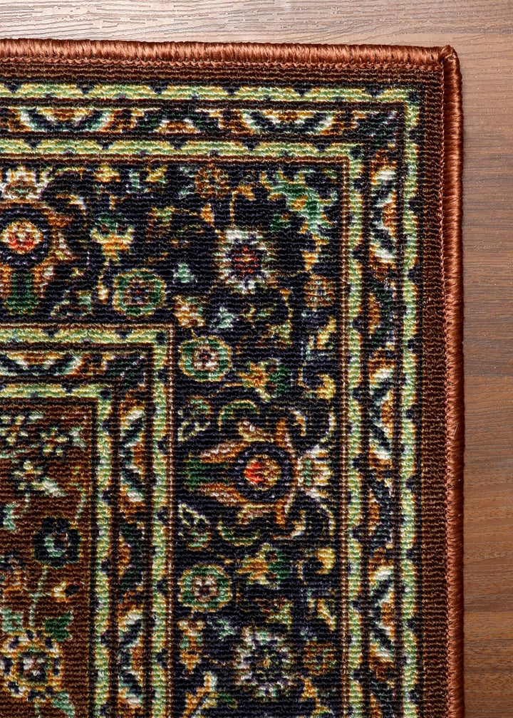 Classic Persian-Style Multicolor Rug - Felt Backing