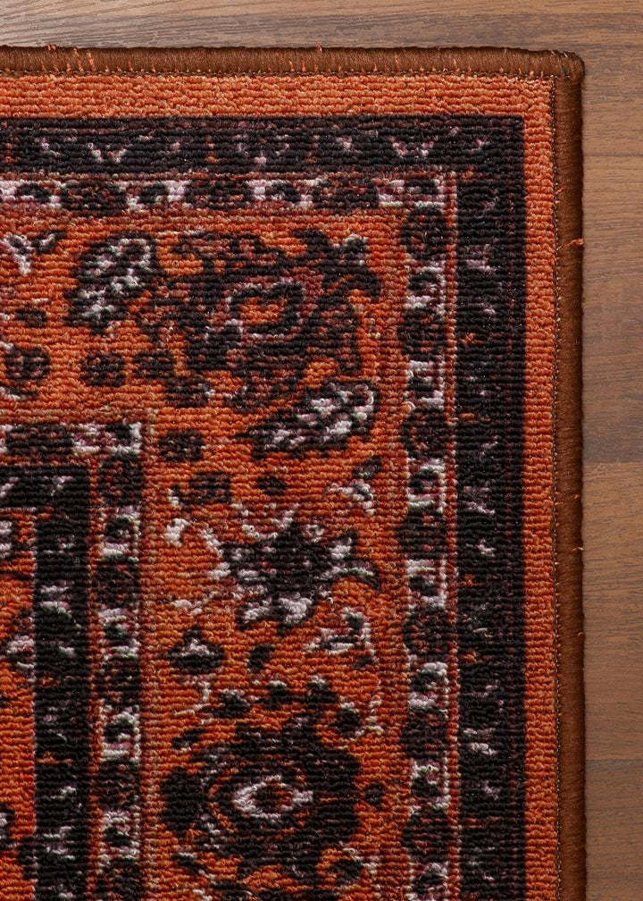 Persian-Style Multicolor Rug - Felt Backing