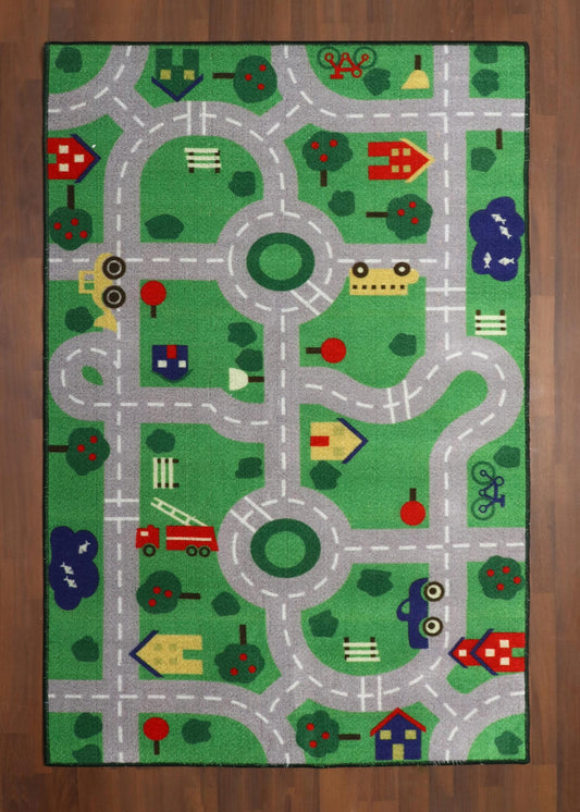 Interactive Road Traffic Play Rug for Kids